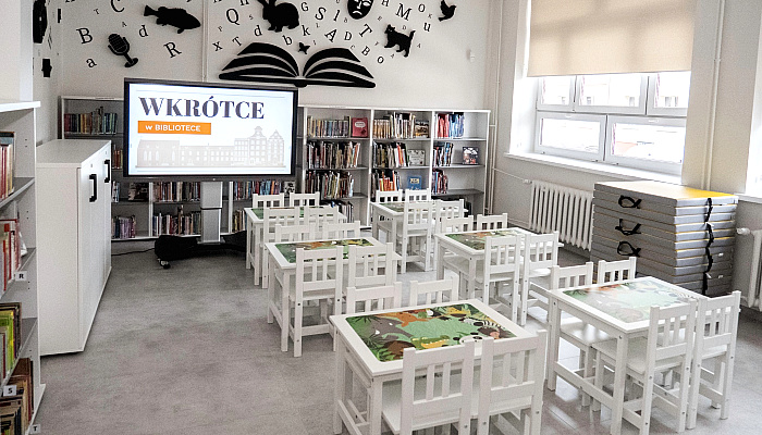 Biblioteka Elbląska po metamorfozie. Nowe strefy dla dzieci i młodzieży Biblioteka Elbląska po metamorfozie. Nowe strefy dla dzieci i młodzieży